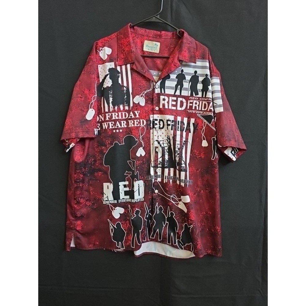 Rayaura 3d Red Friday Veteran Custom Hawaii Shirt Hawaiian Shirt Aloha Summer